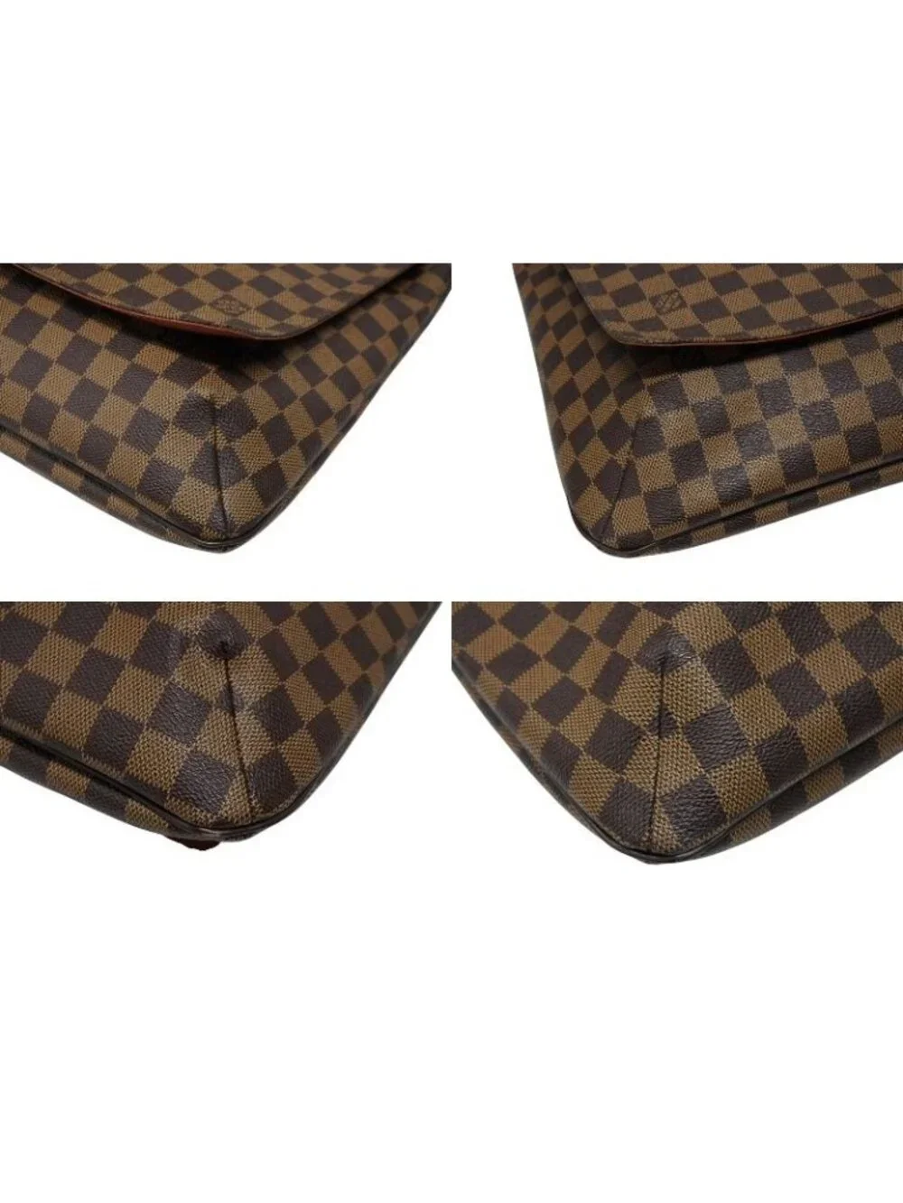 Louis Vuitton Musette Salsa Damier Long Strap Shoulder Bag Brown Gold